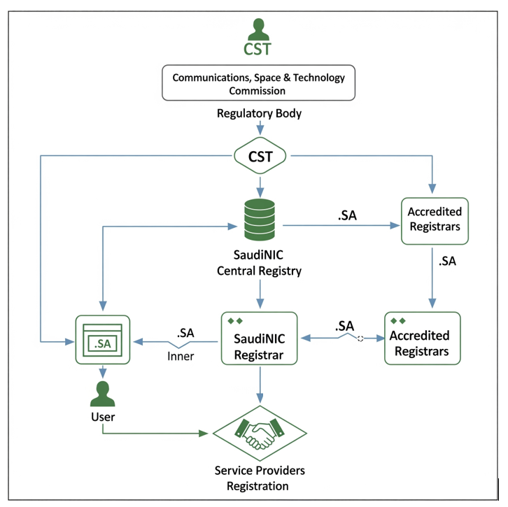 CST and SaudiNIC Relation
