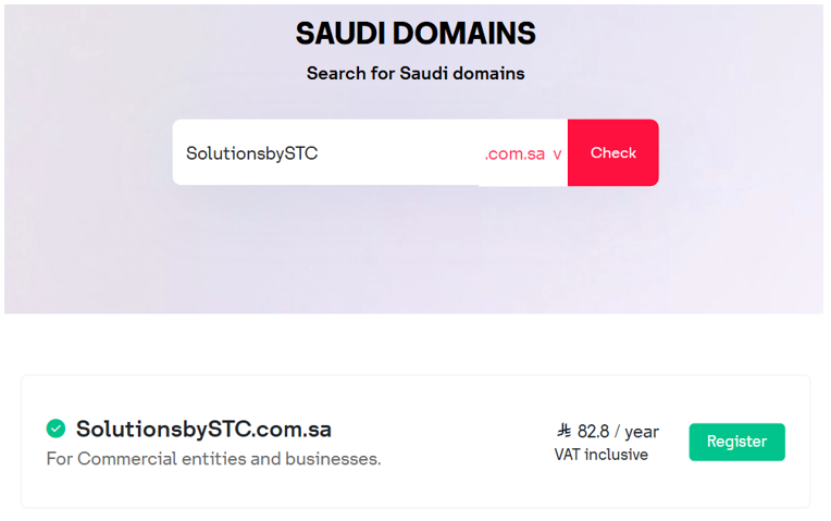 Step 2 - Check Domain Availability